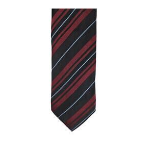 DOLCE & GABBANA VINTAGE STRIPED TIE – BLACK & RED – 4" WIDTH – MADE IN ITALY